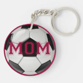 Voetbalmoeder Aangepaste Kleuren Sleutelhanger (Achterkant)