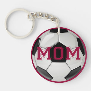 Voetbalmoeder Aangepaste Kleuren Sleutelhanger