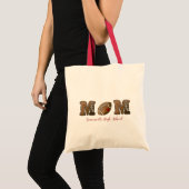 Voetbalmoeder Aangepaste Schoolnaam Tote Bag (Voorkant (product))
