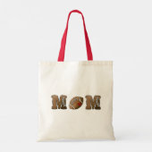 Voetbalmoeder Aangepaste Schoolnaam Tote Bag (Achterkant)
