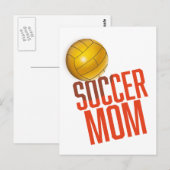 Voetbalmoeder Briefkaart (Voorkant / Achterkant)