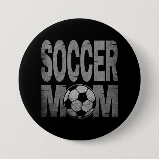 VOETBALMOEDER CADO RONDE BUTTON 7,6 CM (Voorkant)