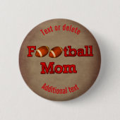 Voetbalmoeder Cute Persoonlijk Ronde Button 5,7 Cm (Voorkant)