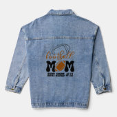 Voetbalmoeder Denim Jacket (Achterkant)