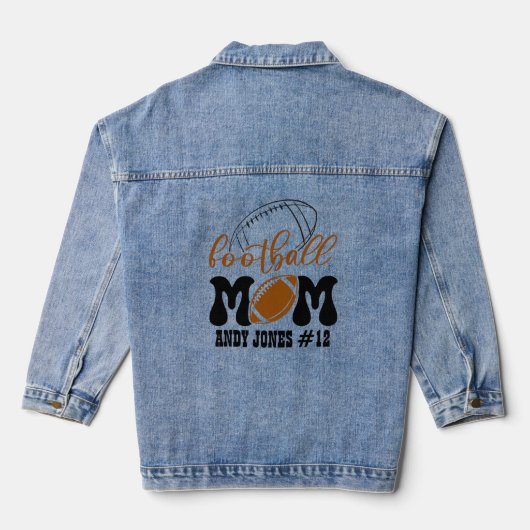 Voetbalmoeder Denim Jacket (Achterkant)