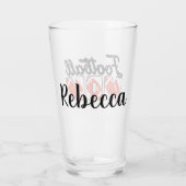Voetbalmoeder en naam glas (Achterkant)