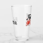 Voetbalmoeder en naam glas (Rechts)