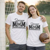 Voetbalmoeder Geruite Strik T-shirt