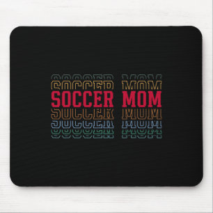 Voetbalmoeder Grappige Gelaagde Tekst Moeder Mama Muismat