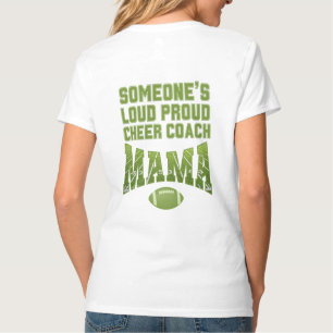 Voetbalmoeder IEMANDS HARDE STOLZE AANMOEDIG COACH T-shirt