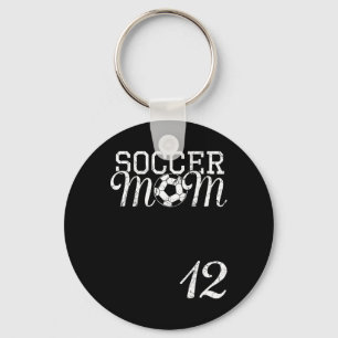 Voetbalmoeder Jersey Nummer 12 Favoriete Speler #1 Sleutelhanger