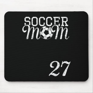 Voetbalmoeder Jersey Nummer 27 Favoriete Speler #2 Muismat