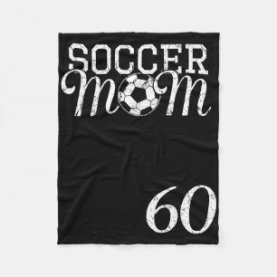 Voetbalmoeder Jersey Nummer 60 Favoriete Speler #6 Fleece Deken