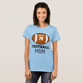 Voetbalmoeder Jersey Nummer T-shirt (Voorkant volledig)