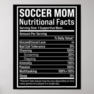 Voetbalmoeder Lam Mama Voedingsfeiten Grappige Moe Poster