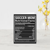 Voetbalmoeder Ll Moeder Voedingsfeiten Grappige Mo Kaart (Gele Bloem)