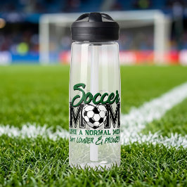 Voetbalmoeder Luider Trots Speldag Groen Hart Waterfles