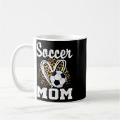 Voetbalmoeder Luipaard Hart Koffiemok (Links)