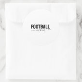 Voetbalmoeder modern script ronde sticker (Tas)