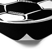 Voetbalmoeder op spelletjesdag poster (Hoek)