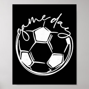Voetbalmoeder op spelletjesdag poster