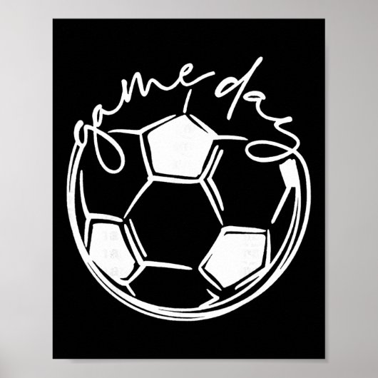 Voetbalmoeder op spelletjesdag poster (Voorkant)
