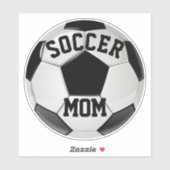 Voetbalmoeder Realistische Voetbal Sticker (Vel)
