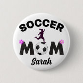 Voetbalmoeder Ronde Button 5,7 Cm (Voorkant)