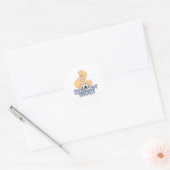 Voetbalmoeder Ronde Sticker (Envelop)
