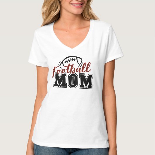 Voetbalmoeder. Sport. T-shirt (Voorkant)