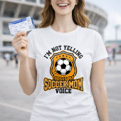 Voetbalmoeder Stem Citaten Supporter T-shirt