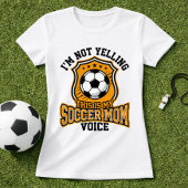 Voetbalmoeder Stem Citaten Supporter T-shirt