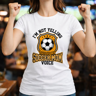Voetbalmoeder Stem Citaten Supporter T-shirt