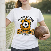Voetbalmoeder Stem Citaten Supporter T-shirt