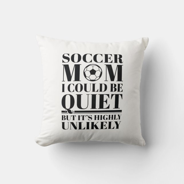 Voetbalmoeder Stilletjes Kussen (Voorkant)