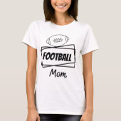 Voetbalmoeder  t-shirt (Voorkant)