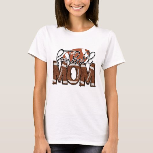 Voetbalmoeder  t-shirt (Voorkant)