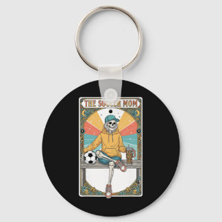Voetbalmoeder Tarotkaart Skelet Koffie Byll Zijlij Sleutelhanger