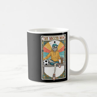 Voetbalmoeder Tarotkaart Skeletkoffie Byll Zijlijn Koffiemok