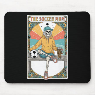 Voetbalmoeder Tarotkaart Skeletkoffie Byll Zijlijn Muismat