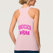 Voetbalmoeder Tekening En Tekst Alles Roze Tanktop (Achterkant)