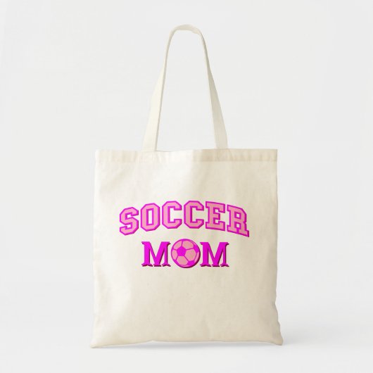 Voetbalmoeder Tekening En Tekst Alles Roze Tote Bag (Voorkant)