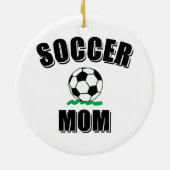 Voetbalmoeder Tekening En Tekst Keramisch Ornament (Achterkant)