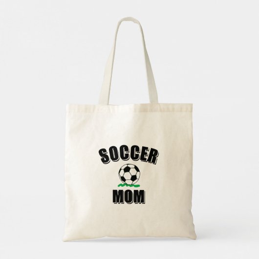 Voetbalmoeder Tekening en Tekst Tote Bag (Achterkant)