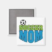 voetbalmoeder tekst afbeelding magneet (Voorkant / Achterkant)