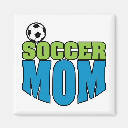 voetbalmoeder tekst afbeelding magneet (Voorkant)