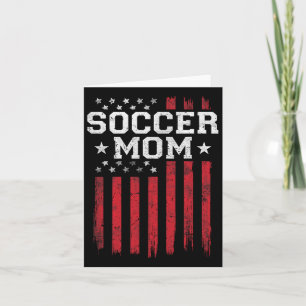 Voetbalmoeder Trotse Amerikaanse vlag USA Patriot Kaart