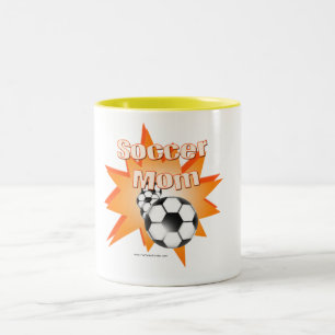 Voetbalmoeder Tweekleurige Koffiemok