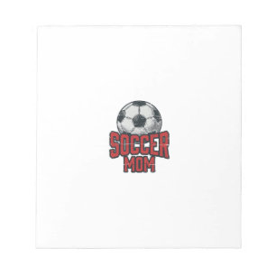 Voetbalmoeder Vintage Versleten Sportshirt Ontwerp Notitieblok