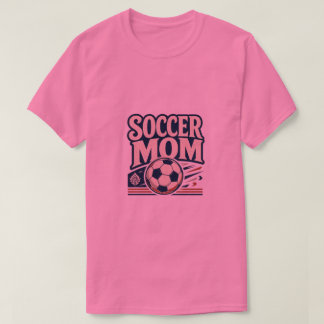 Voetbalmoeder Vintage Voetbalmoeder Voetbalfan Cad T-shirt